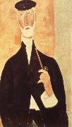 Amedeo Modigliani, Man with Pipe